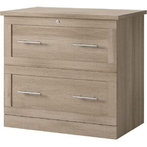 Realspace® 29-7/16"W x 18-1/2"D Lateral 2-Drawer File Cabinet, Spring Oak