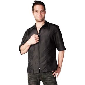 Ladybird Line 415 Pet Groomer and Barber Front Zipper Jacket with Collar and 2 Pockets, Ideal for Hair Barbers & Groomers