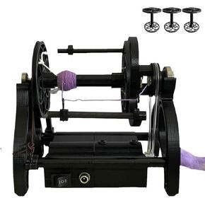 Adjustable Speed Wool Yarn Winding Machine, 12v Yarn Spinning Wheel, Electric Spinning Wheel, 4 Ounce Capacity, 800rpm Maximum Speed, Yarn Spinning Wheel Kit for Yarn Weaving