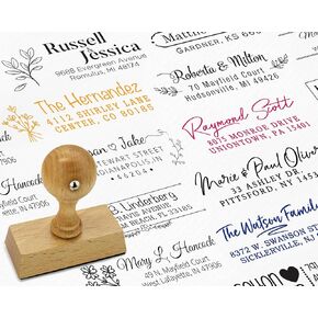 Customized Return Address Stamp - Choose from Many Styles and 15 Ink Colors - Personalized Self Inking Stamp