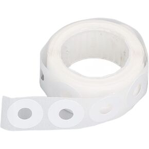 Simple Reinforcement Labels,500 Stickers Hole Punch Reinforcers Stickers DIY Production PVC Waterproofs Simples Operation Reinforcements Labels Non Printable Sheet Reinforcer (Transparent)