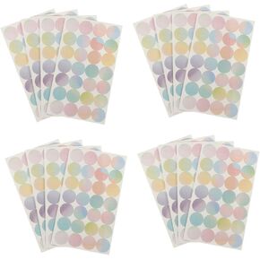 ARTIBETTER 16Sheets Reinforcement Stickers Self Adhesive Labels for Loose Leaf Paper Binder Protection Easy to Use for Office Documents