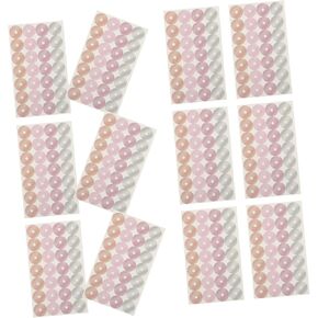 16Sheets Hole Reinforcement Stickers for Loose Leaf Paper Self Adhesive Labels for Binders and Document Organization Strong Adhesiveness for Home School and Office