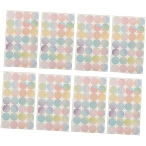 16Sheets Decorative Hole Reinforcement Stickers Self Adhesive Paper Hole Protectors for Binders Calendars and Office Supplies Easy to Use for DIY and Crafts