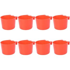 FRCOLOR 24Pcs Bird Bowls Cockatiel Parrot Feeder Container Plastic Feeding Bowl Dispenser Pet Bird Water Bowl for Cage Supplies