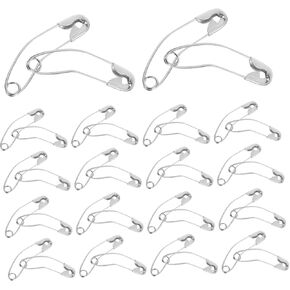 Angoily 100pcs Curved Safety Pins Bent Quilting Basting Pins for Crafts Knitting Sewing Organized Packaging for Easy Access and Improved Efficiency for Fabric Handling