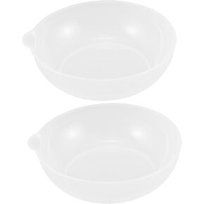 Operitacx 2pcs Electronic Scale Tray for Kitchen Weighing Weighing Dishes Capacity Markings for Baking and Cooking Easy to Clean