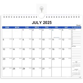2025-2026 Wall Calendar - 18 Months Wall Calendar from Jul. 2025 - Dec. 2026, 15" x 11.5", Large Writing Blocks, Suitable for Hanging on the Wall