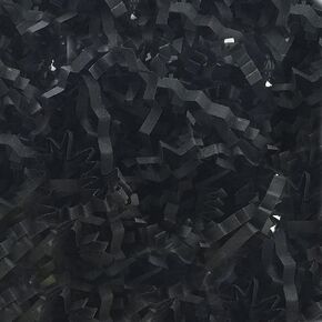 Recyclable crinkle paper filler for Packing Peanuts, Gift Boxes, gift baskets & More(black 2LB)
