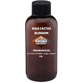 Virginia Candle Supply Baja Cactus Blossom Fragrance Oil (Our Version of The Brand Name) (4 oz Bottle) for Making, Soap Tart Room Sprays, Lotions, Car Fresheners, Slime, Bath Bombs, Warmers
