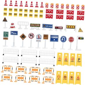 BESPORTBLE 1Set Educational Traffic Sign for Realistic Street Signs and Signals for Imaginative Play and Cognitive Development Kindergarten and Classroom