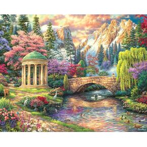 الطلاء Yalkin بأرقام لأدوات البالغين ، DIY Landscape Oil Paint Acrylic Paint baster على القماش ، الطلاء البالغين بأرقام رسم الطلاء للديكور المنزلي 16 × 20 بوصة/40x50 سم (بدون إطار)