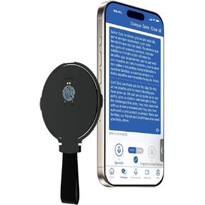 Language Translator Device for All Languages, Pocket AI Real Time Translation Device, Voice/Word/Photo/Call/Offline Translate for Travel, Business & Learning (Silvery)