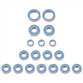 Compatible with CC01 1/10 RC Car Upgrades Modification Replacement Parts Accessories 18PCS Rubber Sealed Ball Bearing Kit RC Car Accessories
