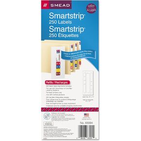 Smead 66004 SmartStrip Refill Label Kit 250 Label Forms/Pack Laser 250/Pack