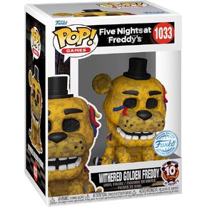 فونكو بوب! الألعاب: خمس ليال في Golden Freddy's (FNAF) - ذبل Gldn Frdy - خمس ليال في Freddy's - Finy Viny - فكرة الهدية - البضائع الرسمية - عشاق ألعاب الفيديو