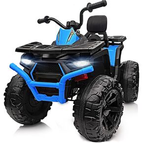Kids ATV 4 Wheeler, 24V Ride On Toys Car for Big Kids with 400W Motor, 2 Seater - Green in Kuwait