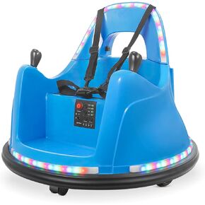 سيارة Kidzone Smart Pumper للطفل الصغير والأطفال من 1.5 إلى 6 سنوات ، و 12 فولت 2 سرعات ركوب كهربائي على هدايا لعبة الالتصاق مع التحكم عن بُعد ، والتحكم in Kuwait