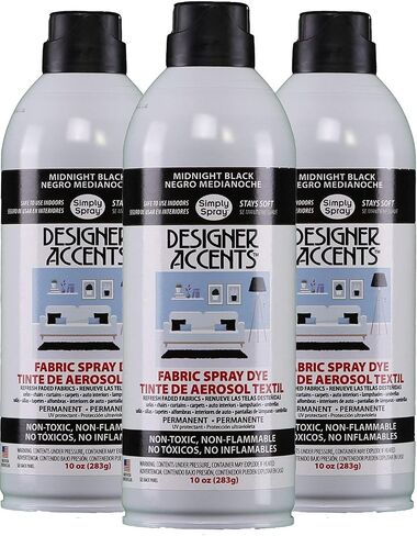 Designer Accents Fabric Paint Spray Dye Black (3) in Saudi Arabia