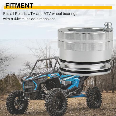 شحم محمل العجلة الخلفية الأمامية 44 مم مناسب لـ Polaris RZR 900 1000، RZR XP Turbo ولجميع Polaris ATV UTV مع محامل عجلات 44 مم in Kuwait