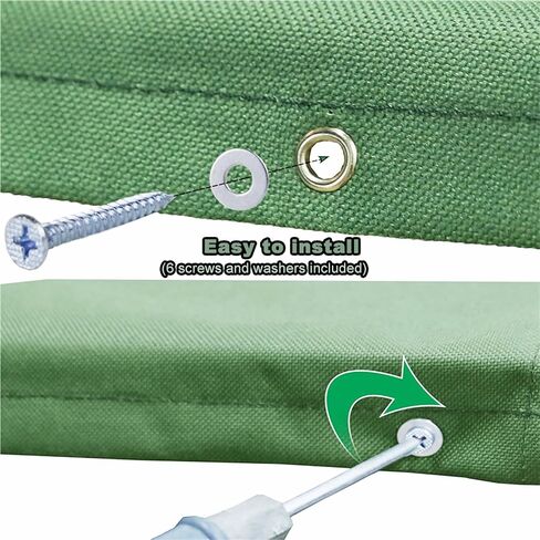 Playground Replacement Canopy, 52" x 90" Swing Set Replacement Tarp, Waterproof 210D Oxford Cloth Playset Replacement Tarp, Playground Accessories for Kids Outdoor, Backyard Playground (Dark Green) in Kuwait