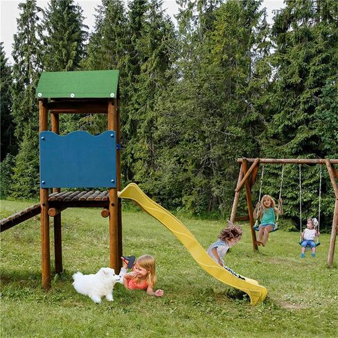 Playground Replacement Canopy, 52" x 90" Swing Set Replacement Tarp, Waterproof 210D Oxford Cloth Playset Replacement Tarp, Playground Accessories for Kids Outdoor, Backyard Playground (Dark Green) in Kuwait