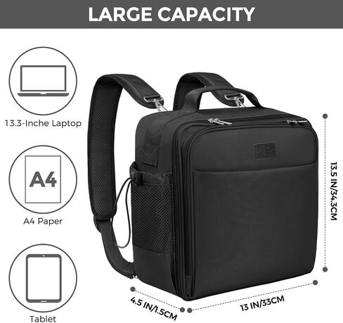 SKYDUE 3-Inch 650-Sheet Zipper Binder with Adjustable Shoulder Strap & Handle, 3-Ring Zip Up Binder for Office, Multi-Pocket Binder with Dual Zipper Closure (Pink) in Saudi Arabia