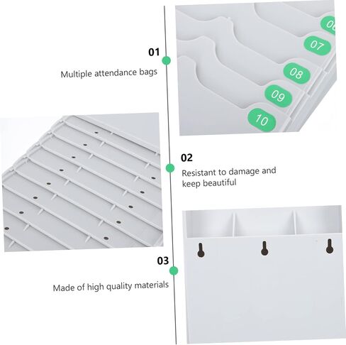 Angoily 1pc Warehouse Material Control Cards Rack Magnetic Wall-mounted Organizer for Classroom Office Warehouse Use Slot Design for Efficient Card Storage and Display in Saudi Arabia