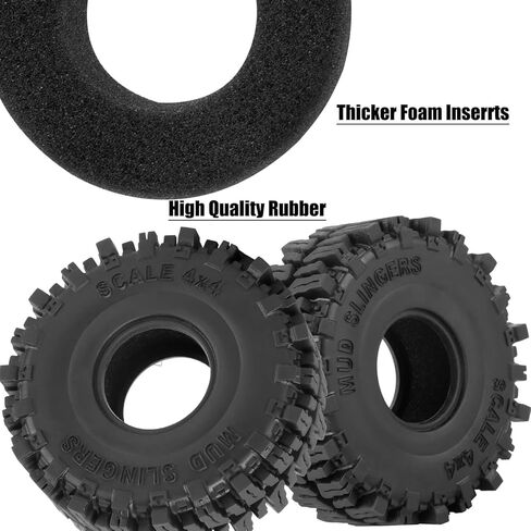 1.0 RC Wheels RC Truck Tires for 1/18 1/24 TRX4M,SCX24,FCX24 RC Crawler,Alloy 1.0‘’ Beadlock RC Truck Tires RC Wheels (4pcs Gold) in Saudi Arabia