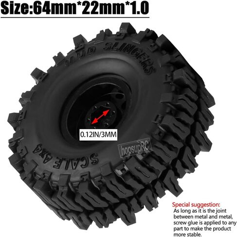 1.0 RC Wheels RC Truck Tires for 1/18 1/24 TRX4M,SCX24,FCX24 RC Crawler,Alloy 1.0‘’ Beadlock RC Truck Tires RC Wheels (4pcs Gold) in Saudi Arabia