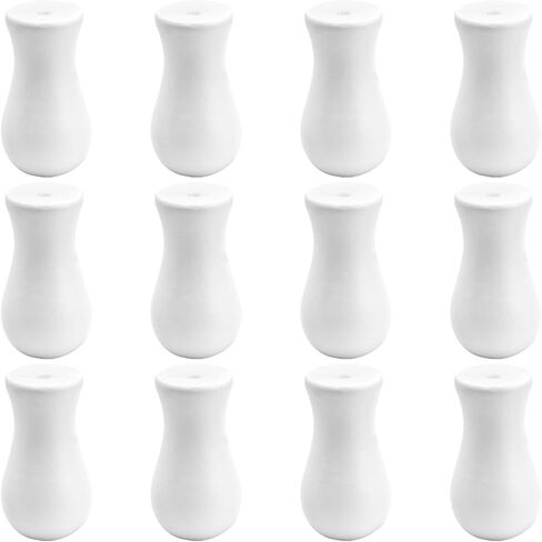 مقابض السحب السحب الأعمى 12pcs أبيض شرابة خشبي السحب حرفة الستار قلادة للستائر أو مقابض ، شرابات الحبل الأعمى الخشبية معلقة السحب in Kuwait