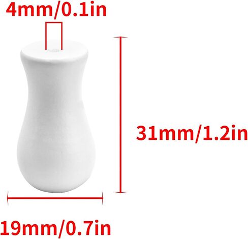 مقابض السحب السحب الأعمى 12pcs أبيض شرابة خشبي السحب حرفة الستار قلادة للستائر أو مقابض ، شرابات الحبل الأعمى الخشبية معلقة السحب in Kuwait