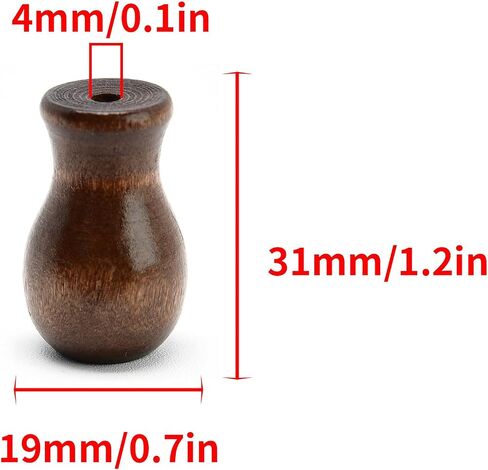 مقابض السحب السحب الأعمى 12pcs أبيض شرابة خشبي السحب حرفة الستار قلادة للستائر أو مقابض ، شرابات الحبل الأعمى الخشبية معلقة السحب in Kuwait