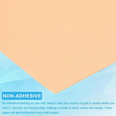 PATIKIL 10 Pcs Skin EVA Foam Sheet, 12 x 8 Inch 2mm Thick Foam Sheets for Crafts DIY Project, 30 x 20cm in Saudi Arabia
