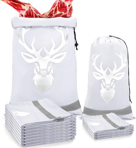 10 Pcs Game Bags for Hunting Reusable Lightweight Waterproof Heavy Duty Wild Game Meat Bags with Reflective Tags Durable Washable Backcountry Big Hunting Bags for Elk Caribou Deer Moose in Saudi Arabia