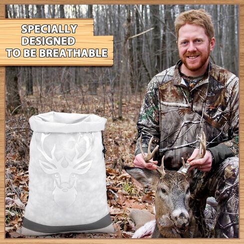 10 Pcs Game Bags for Hunting Reusable Lightweight Waterproof Heavy Duty Wild Game Meat Bags with Reflective Tags Durable Washable Backcountry Big Hunting Bags for Elk Caribou Deer Moose in Saudi Arabia