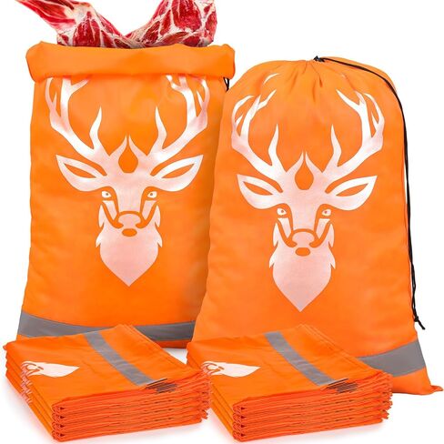 10 Pcs Game Bags for Hunting Reusable Lightweight Waterproof Heavy Duty Wild Game Meat Bags with Reflective Tags Durable Washable Backcountry Big Hunting Bags for Elk Caribou Deer Moose in Saudi Arabia