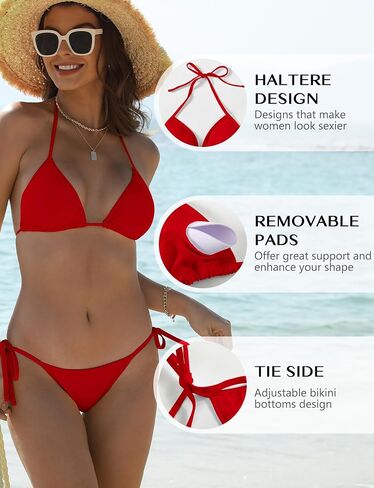High Waisted Bikini Sets for Women Tummy Control Swimsuits Color Block Drawstring Womens Two Piece Bathing Suits 2024 Orange M in Saudi Arabia