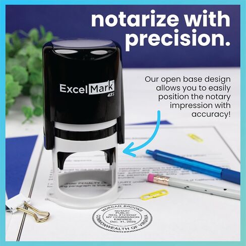 ExcelMark Notary Stamp for All 50 States - Official State Seal - Georgia - Round in Saudi Arabia