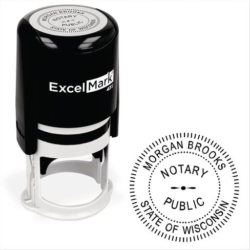 ExcelMark Notary Stamp for All 50 States - Official State Seal - Georgia - Round in Saudi Arabia