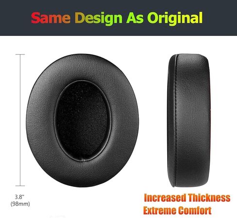 Beats Studio 3 Ear Pads, BUTIAO Replacement Protein Leather Earpads Memory Foam Ear Cushion Cups Repair Parts for Beats Studio 3 Studio 2 Wireless Wired Headphones by Dr.Dre (Forest) in Kuwait