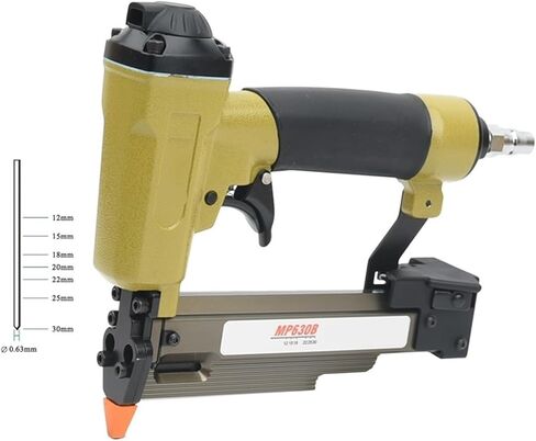 Oil-Free Pneumatic Staple Gun Heavy-Duty Stapler MP630B 23GA Pneumatic Micro Nail Gun Use for 12-30mm Diameter 0.63mm Headless Pins Gun in Saudi Arabia