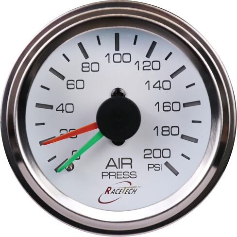 52mm 2-1/16" Mechanical Dual Air Suspension Gauge(0~150PSI) with Black Face/Chrome Rim in Kuwait