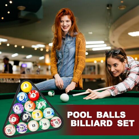 Outus 71Pcs Pools Table Accessories Billiards Accessories Billiard Pool Balls with Triangle Ball Stand Cue Chalks Pool Cue Tip Table Spot Sticker Pool Sticks Pool Table Brush in Kuwait