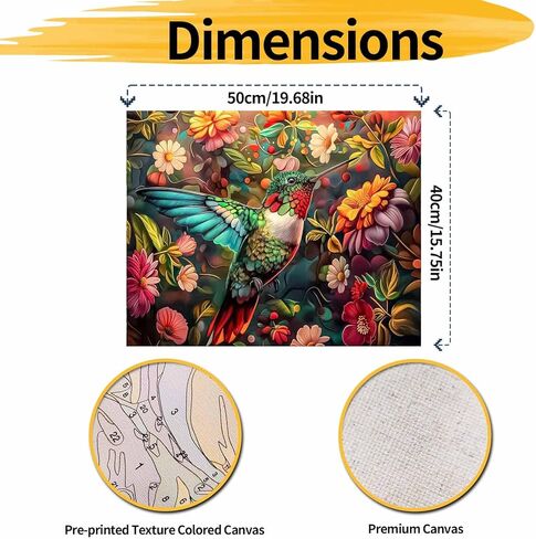 الطلاء Yalkin بأرقام لأدوات البالغين ، DIY Landscape Oil Paint Acrylic Paint baster على القماش ، الطلاء البالغين بأرقام رسم الطلاء للديكور المنزلي 16 × 20 بوصة/40x50 سم (بدون إطار) in Saudi Arabia
