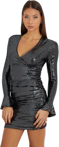 GUESS Women's Long Sleeve Reversible Britney Dress in Kuwait