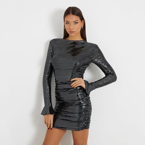 GUESS Women's Long Sleeve Reversible Britney Dress in Kuwait