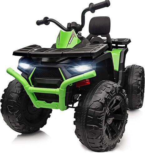 Kids ATV 4 Wheeler ، 24 فولت ركوب سيارة ألعاب للأطفال الكبار مع 400W محرك ، ومقع - أخضر in Kuwait