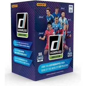 2024/25 Panini Donruss Soccer 6-Pack Blaster Trading Card Box (Blaster Exclusive Red Cubic Parallels)