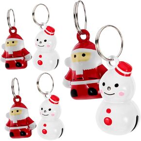 TOYANDONA 6Pcs Compact Pet Collar Bells Sturdy Bells for Dogs and Cats Christmas Decorative Hanging Ornaments for Keychains and Home Displays
